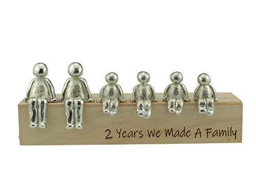 Pirantin 2nd Anniversary Idea, 2 Years We Made A Family Metal Ornament - Image 2