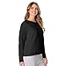 Hanes Women's EcoSmart Crewneck Sweatshirt, Ebony, Large