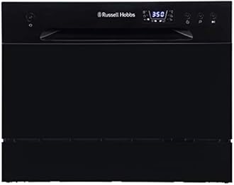 Russell Hobbs RHTTDW6B Freestanding Compact Dishwasher, Eco mode, 6 place_set...