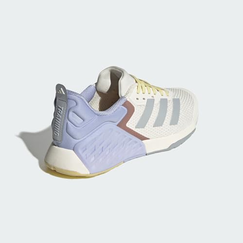 Image of adidas Women's Dropset 3 Training Shoes, Chalk White Halo Silver Violet Tone, 7 US