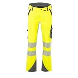 Social Netwear | Planam Warnschutz Bundhose Herren – reflektierende Arbeitshose, personalisierbar mit Firmenlogo – robuste Berufs- & Handwerkerhose