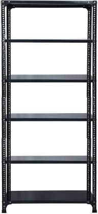 Premier Steel Slotted Angle Rack CRC Sheet 6 ShelvesMultipurpose Fine Finishing Fresh Quality Storage Rack Dimension 15'