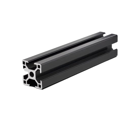 Perfil de aluminio negro 3030 de 450mm y ranura en T para estructuras CNC