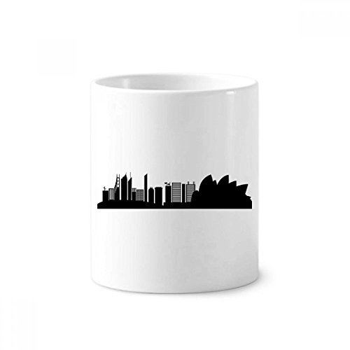 Porte-brosse à dents céramique Australie Sydney Opera House pot à stylo blanc
