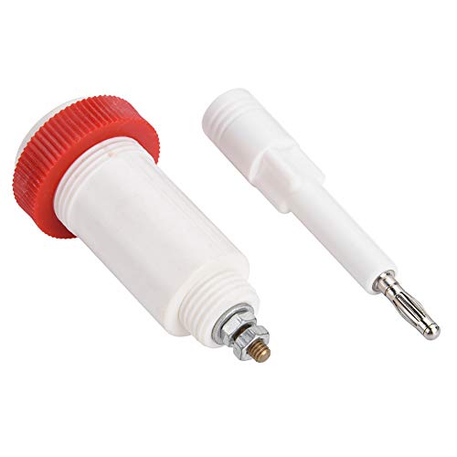 Image of Hilitand High Voltage Connectors Plugs Sockets White and Red Banana Cross Jack