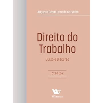 Capa do livro Direito Do Trabalho: Curso E Discurso