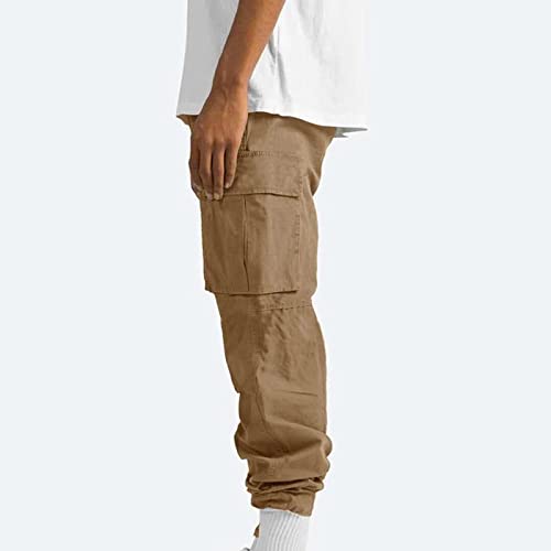 Bidobibo Mens Cargo Pants Casual Outdoor Hiking Work Pants Cotton Athletic Joggers Big and Tall Baggy Sweatpants with Pockets4