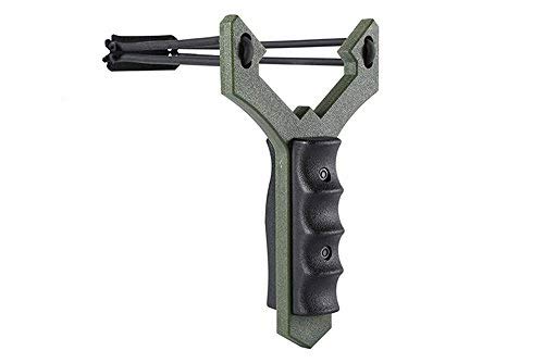 Snake Eye Tactical Exclusive CobraTech Hawk Series Heavy Duty Professional Aluminum Sling Shot Hunting Camping Outdoors High (Hawk-GN)