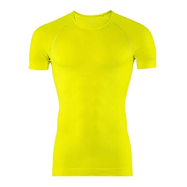 Falke C Shortsl. T-Shirt, Uomo, zolfo, S