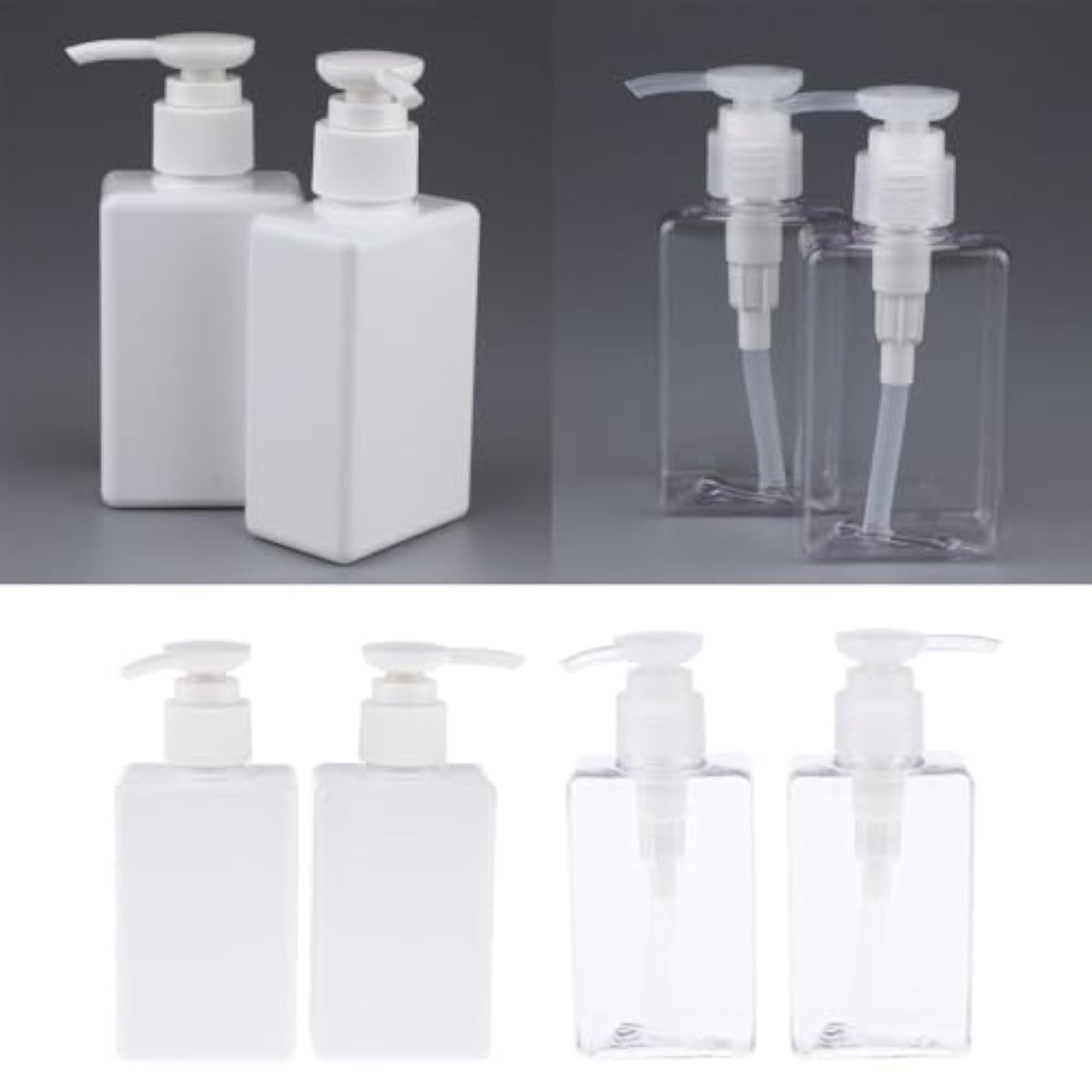 4X 150mL Empty ABSPump Bottle for Lotion and Skincare