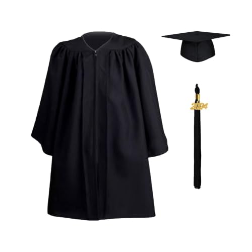 Traje de graduación infantil para la fiesta de guardería con birrete
