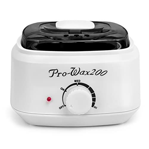 Buqikma Wax Warmer Machine, White Melter Wax Warmer for Hair Removal Wax Pot for Wax Beans and Wax Applicator Sticks DIY at Home …
