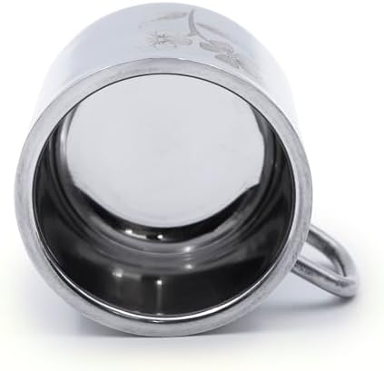 Handcrafted Stainless Steel Double Wall Tea & Coffee Cups Set - 100 ml, Pack of 6