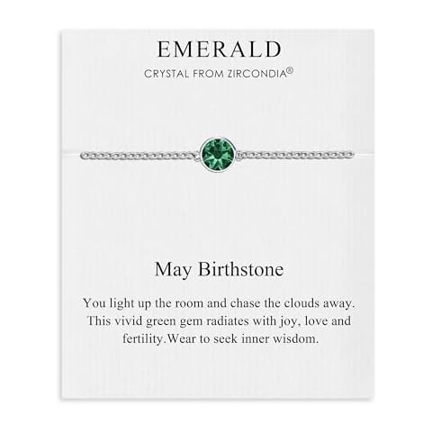 Philip Jones May Birthstone Anklet with Zircondia Crystals Cover