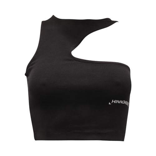 T-shirt noir Hinnominate fini les hauts transparents et inconfortables