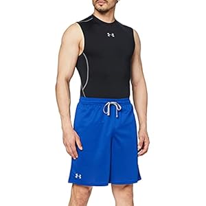 Under Armour Ademende sweatshorts voor heren met zijzakken, comfortabele korte broek met losse pasvorm, Ua Tech mesh