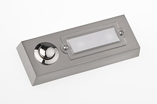 Bouton de sonnette encastrable HUBER avec boîtier rectangulaire métal - 2
