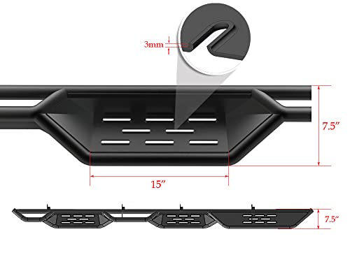 Estribo lateral HD Ridez para Chevy Silverado 2007-2018 miniatura 5
