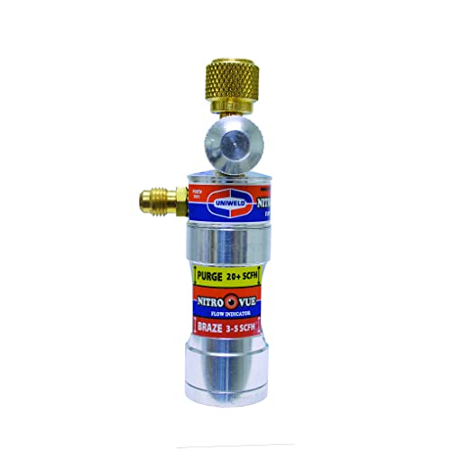 Indicador de flujo de nitrógeno Uniweld NV1 NitroVue para sistemas HVAC 3