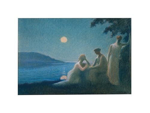 Affiche Toile Un rayon de lune par Alphonse Osbert Peinture Huile 60x90cm