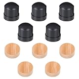 10PCS Trombone Slide Rubber End Bumper and Trombone Cork Pads 10mm Black Trombone Slide Rubber End Tip Bumper for Brass Instrument Parts Trombone Accessories