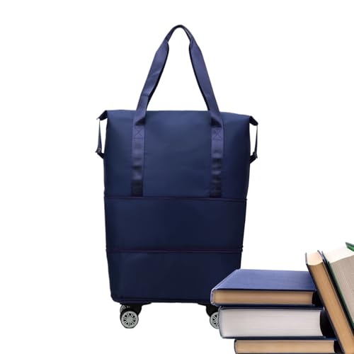 Fangfhai Bolsa de Viaje con Ruedas – Bolsa de con Ruedas para Debajo del Asiento | Organización de Ropa de Noche para Viajes, Camping, escapadas de Fin de Semana, Vacaciones, Gimnasio, Viajes de