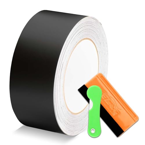 Matte Black Free Tool Kit Vinyl Wrap Rool Kit for Black Out Chrome Delete Window Trim Door Trim 2 in x 25 ft