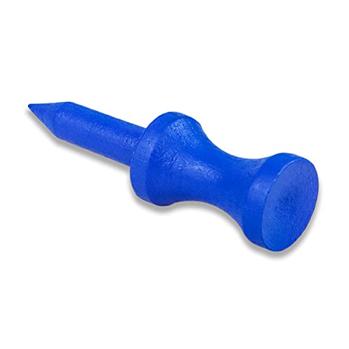 LIKOSO Bamboo Golf Tees Blue 38MM Pack of 100 Non Plastic Castle Tees Biodegradable Sustainable - Image 3