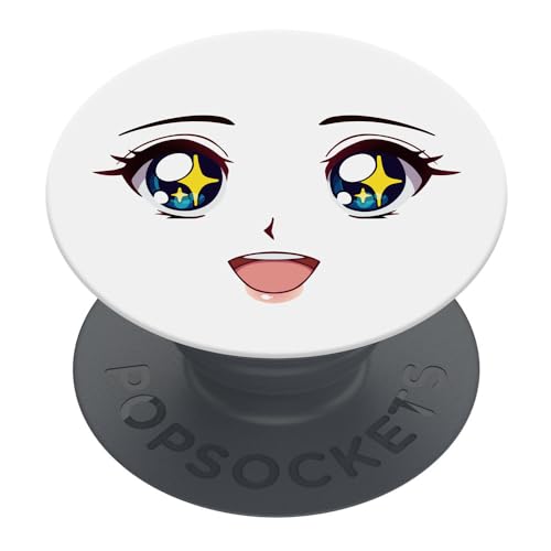 PopSockets | PopGrip | Support extensible et poignée pour smartphones et tablettes | Support de doigt Basic Sparkle Eyes
