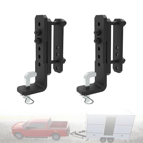 MEPARERI 2PCS Sway Control Brackets for Equalizer Weight Distribution Hitch Fits 3 4 5 6 Trailer Frames for 6K14K LB Towing Capacity