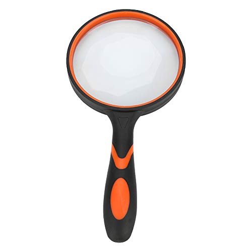 8X Magnifier, 65mm 8X Handle Magnifier for Newspaper Book Reader Reading Assist Tool, USB Microscopes