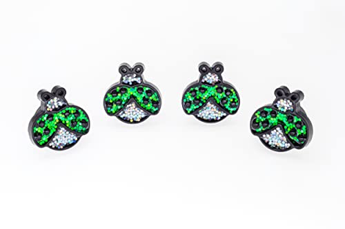 Image of FD&D Multiple Use Shining Screw Cap, Green Ladybug Pattern with M5 Machine Screw