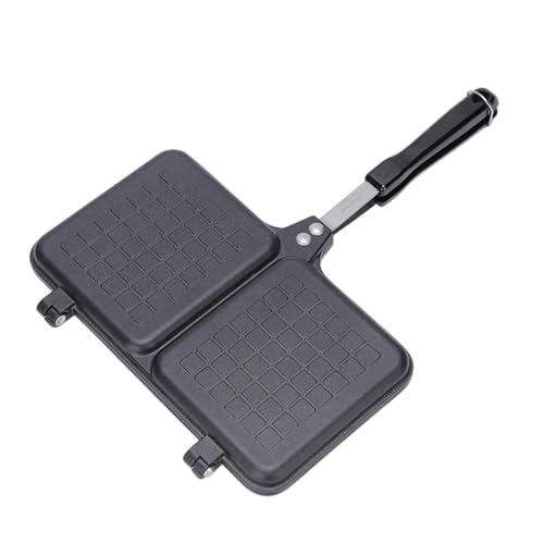 Fabricante de sándwiches - Deep Fill Toastie Maker | Tostadora de doble panel con mango | Non Stick Hot Sandwich Maker | Herd Grill Pan Sanwich Macher | Herdgrill Queso Griller Prensa para Campi