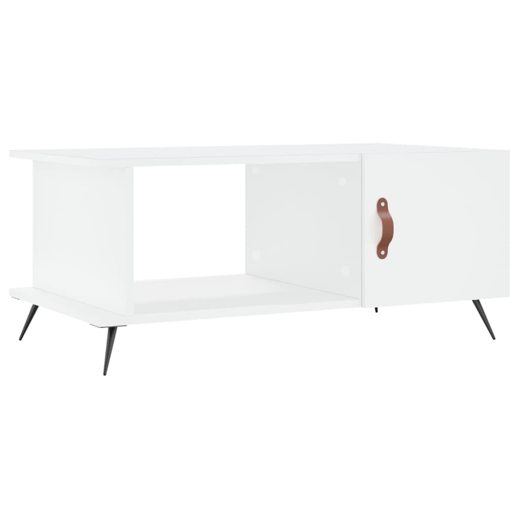 Homgoday Tavolino da caffè bianco 90 x 50 x 40 cm, in legno ingegnerizzato, tavolino da tè per soggiorno, sala di accoglienza degli ospiti, camera da letto e ufficio 516 mobili