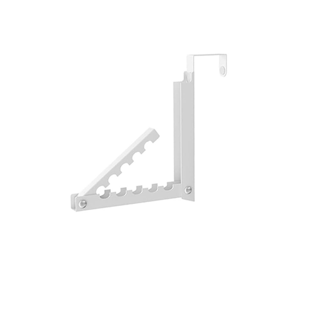 IJSDNVJNDX Over the Door Clothes Hanger and Drying Rack with 10 Ridges, Space-Saving Large Capacity Door Hooks