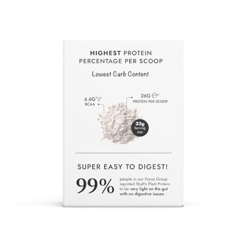 Image of Shyft Plant Protein Isolate Travel Pack | Unflavoured (33g x 7 Sachets, Total 231g) | Pea & Rice Protein | 24g Protein | 4.2g BCAA | Easy to Digest | 5 Clean Ingredients | No Chemicals