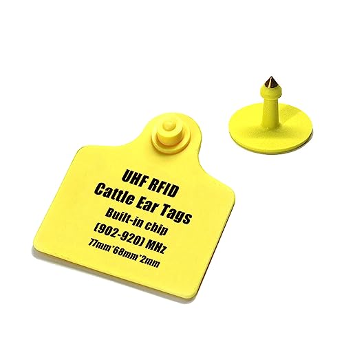 UHF RFID Cattle Ear Tags (100 Pack)