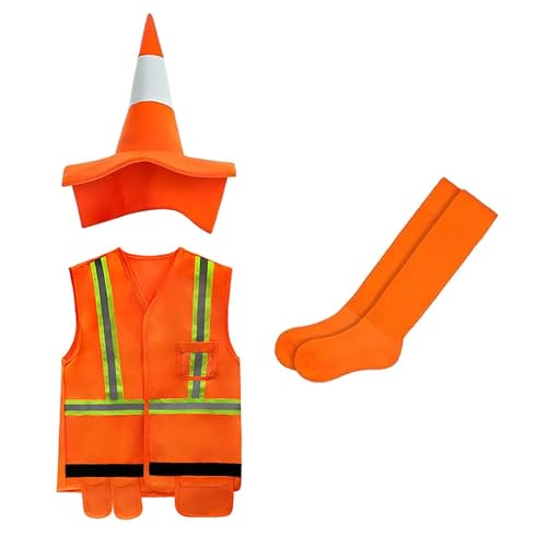 Disfraz de carnaval para niños: disfraz de cosplay, naranja, L