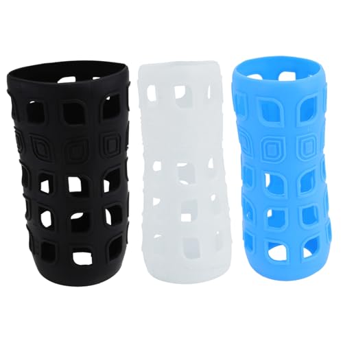 GANAZONO Lot De 3 Housses De Bouteille Multifonctions en Silicone pour Boissons Froides Réutilisable