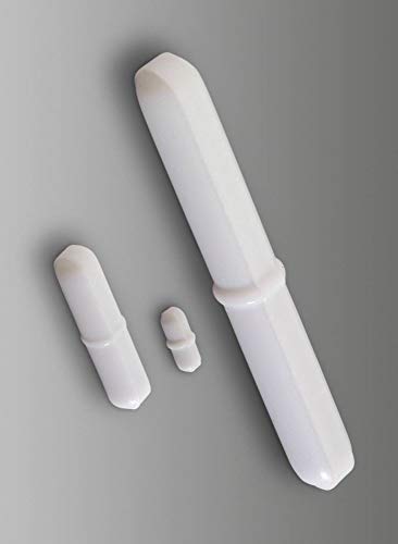 SP Bel-Art Spinbar Teflon Polygon Magnetic Stirring Bar; 70 x 10mm, White, Pivot Ring (F37122-0070)