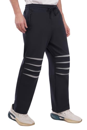 Image of SaintX Men's Premium Performance Joggers | with Knee Gussets for Enhanced Mobility | Stretchable Functional Fabric | Modern Athletic Straight Fit | Stylish Casual & Active Wear (Style 39)