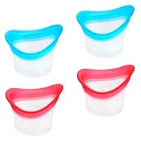 4 Stücke 10ml Silikon Augen Bade Tasse Augenspülung Weiche Augen Waschschale Augendusche Wiederverwendbar Badewanne Tragbare Augenbadewanne Augenreinigung Werkzeug für Brillen Pflege Beruhigung Müder