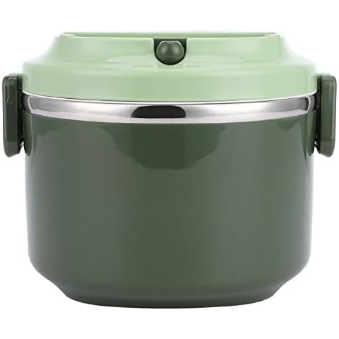 Stainless Steel Stackable Lunch Thermal Container Hot Food Thermos for Adults and Kids Leakproof Lunch Box with Handle(1 Tier) Cover