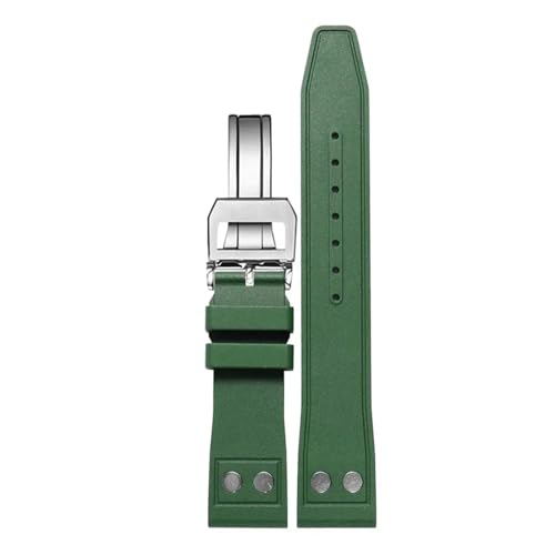 Bracelet FKM anti poussière pour montre IWC Big Pilot 20mm souple