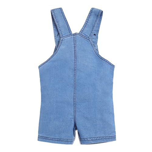 Image of Hopscotch Boys Cotton Embellished T-Shirt Dungaree Overall Set