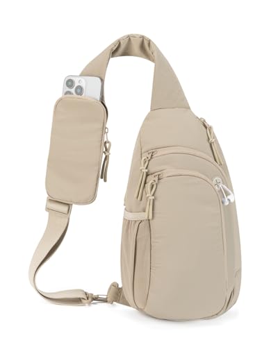 Sling Bag Nylon Crossbody Bags for Women with Anti-theft RFID Blocking Pocket Cross Body Purse Adjustable Shoulder Strap