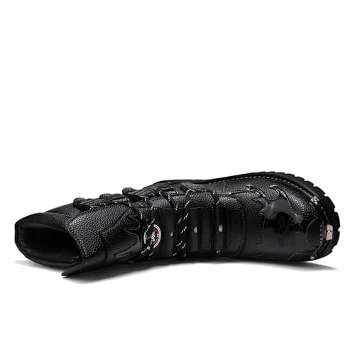 Men's Wear Resistant Cycling Motorcycle Boots Waterproof Biker Riding Punk Rock Metal Toe Cowboy Western Tactical Army Boot2