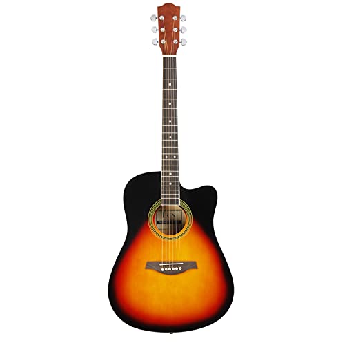 MEIeynt Guitare Acoustique pour débutant Adulte Adolescent Kit de démarrage de Guitare Acoustique en Coupe Pleine… - Les Beatles, Paul McCartney, John Lennon, RIngo Starr, George Harrison MEIeynt Guitare Acoustique pour débutant Adulte Adolescent Kit de démarrage de Guitare Acoustique en Coupe Pleine… – Image 4