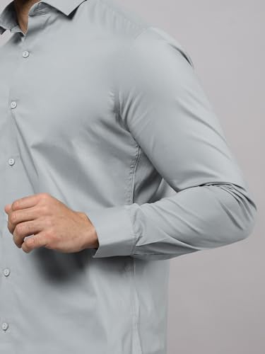Image of Beyoung Cotton Plain Regular Fit Shirt for Men | Full Sleeve | Formal Shirt | Classic Collar Cotton