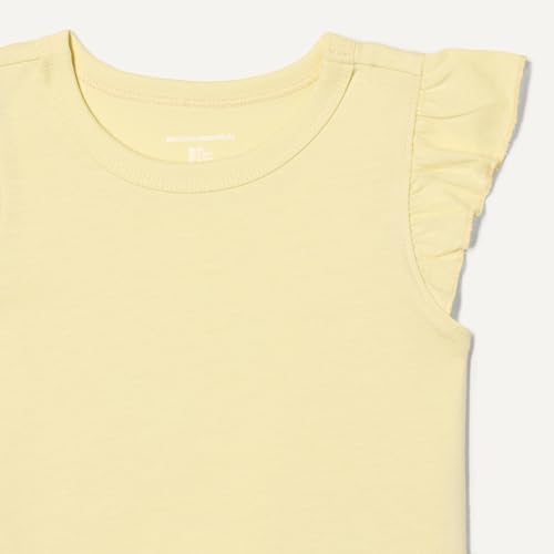 Image of Amazon Essentials Girls and Toddlers' Sleeveless Ruffle T-Shirt